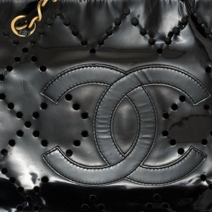 Chanel Perforated Patent CC Tote