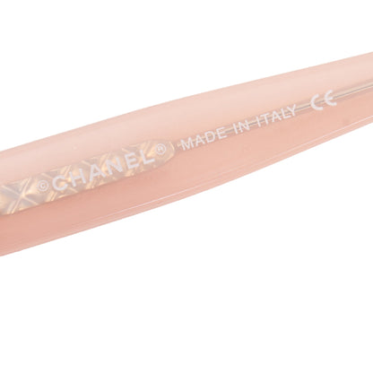 Chanel Pink CC Logo Gradient Oversize Sunglasses