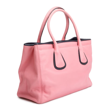 Chanel Pink Calfskin Leather Medium Executive Cerf Shopper Tote