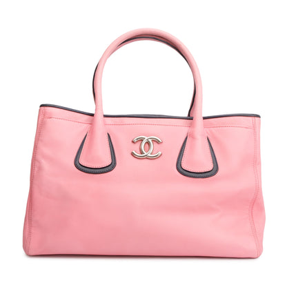 Chanel Pink Calfskin Leather Medium Executive Cerf Shopper Tote
