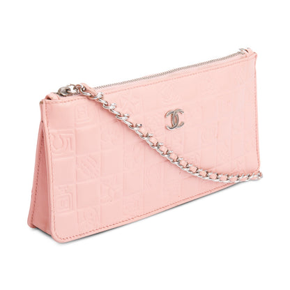 Chanel Pink Calfskin Leather Precious Symbol Pochette