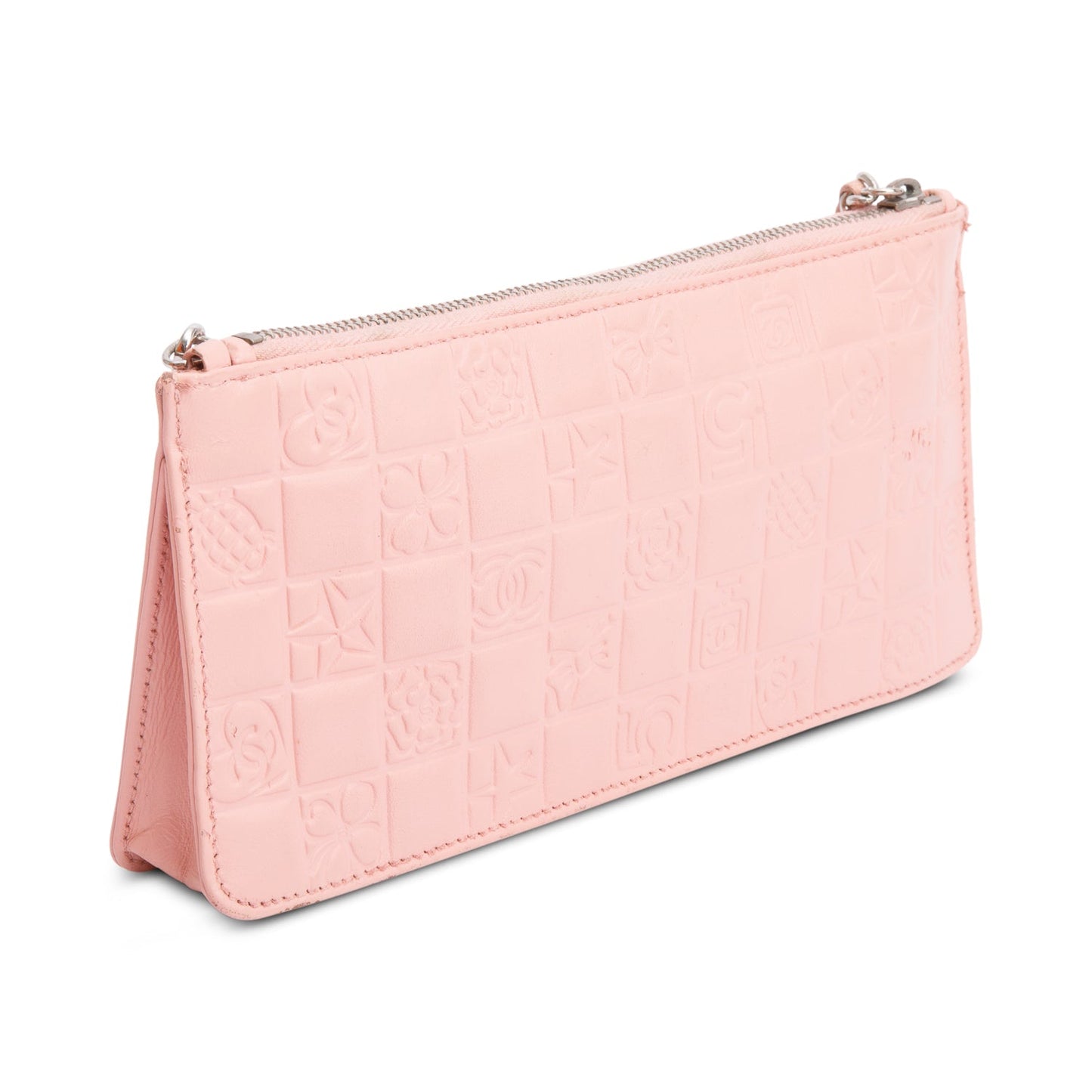 Chanel Pink Calfskin Leather Precious Symbol Pochette