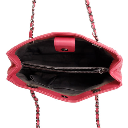 Chanel Pink Calfskin Leather Stitch It Tote