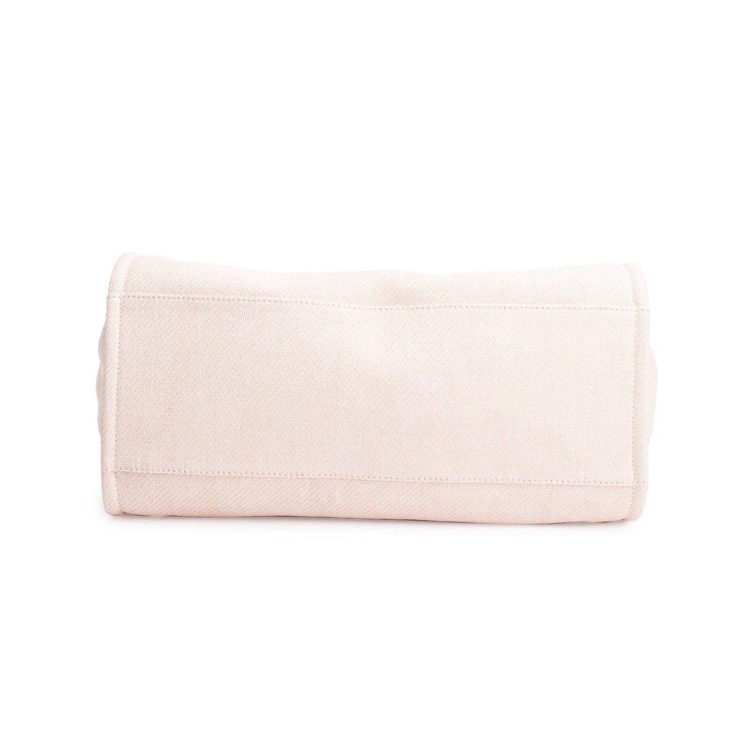 Chanel Pink Canvas White Calfskin Medium Deauville Shopping Tote