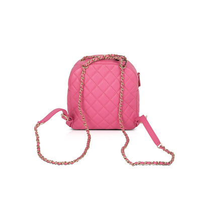 Chanel Pink Caviar CC Day Mini Backpack