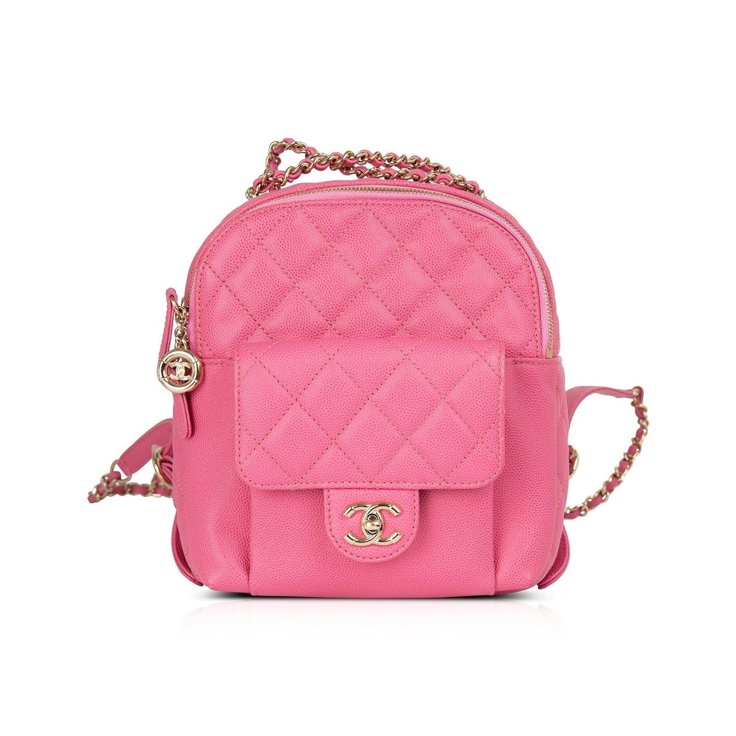 Chanel Pink Caviar CC Day Mini Backpack