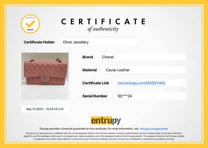 Chanel Pink Caviar Classic Medium Double Flap Bag