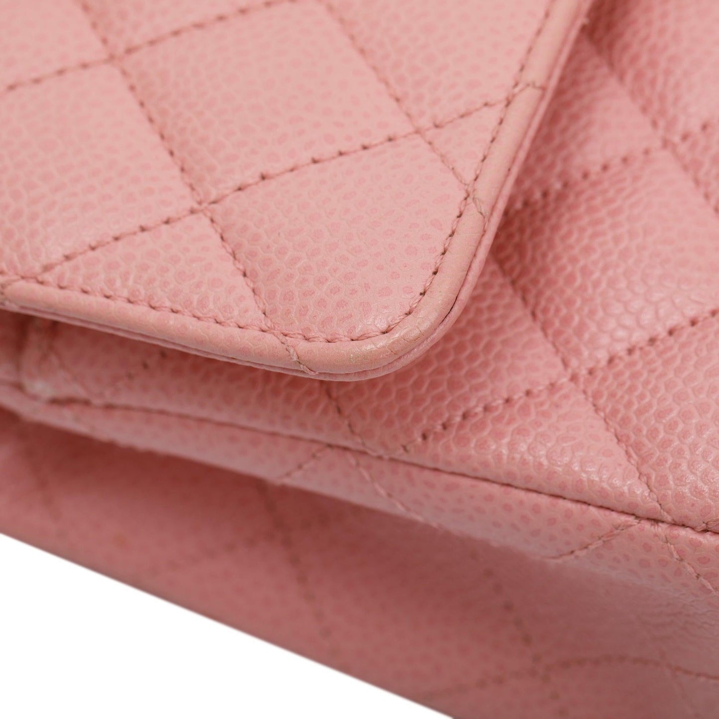 Chanel Pink Caviar Classic Medium Double Flap Bag
