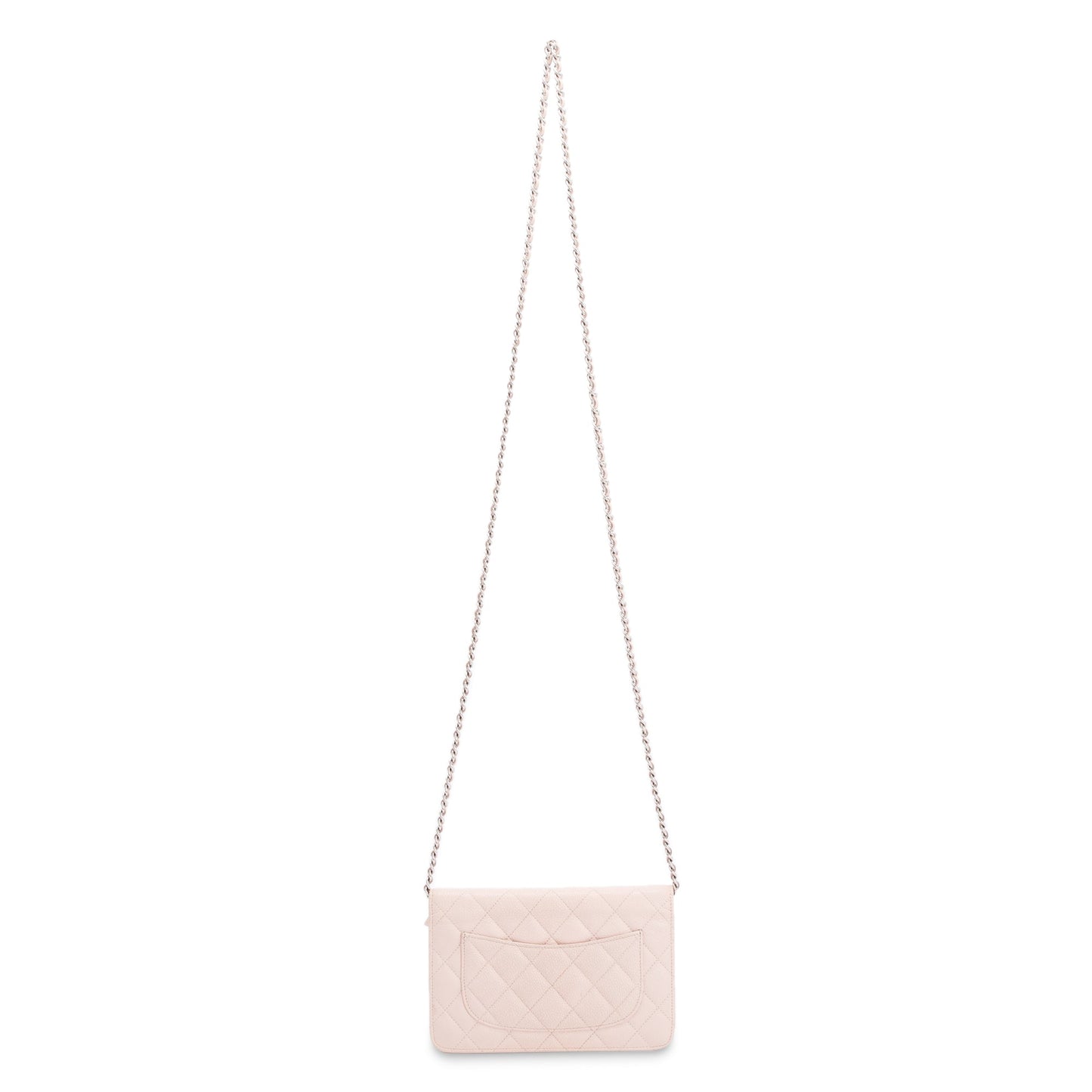 Chanel Pink Caviar Classic Wallet on Chain