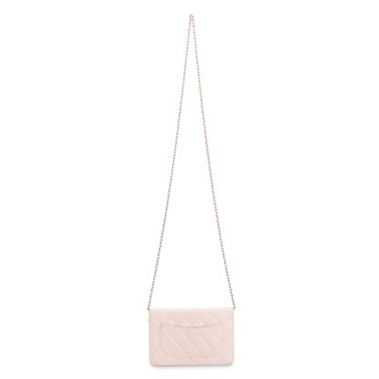 Chanel Pink Caviar Classic Wallet on Chain