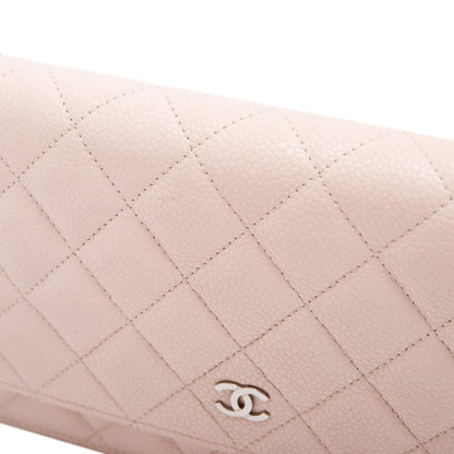 Chanel Pink Caviar Classic Wallet on Chain