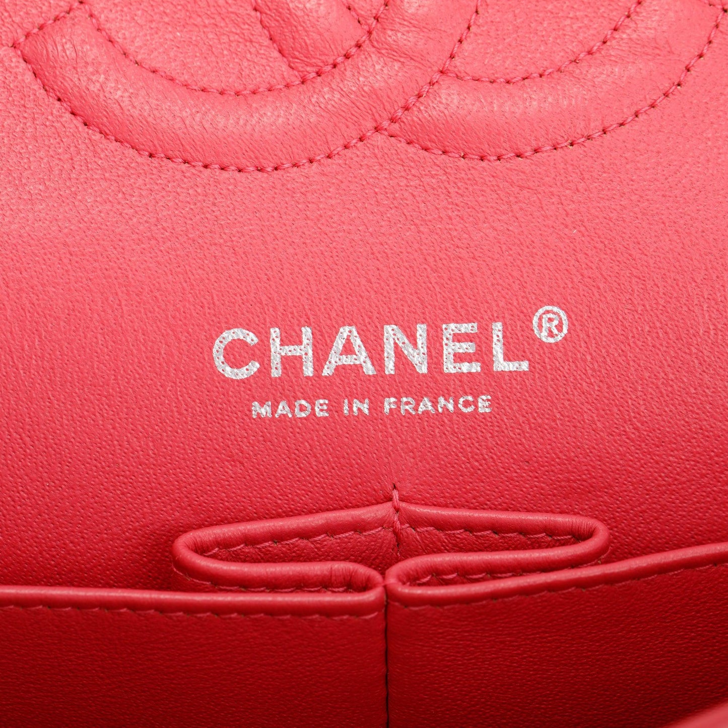 Chanel Pink Caviar Leather Classic Medium Double Flap Bag