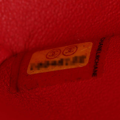 Chanel Pink Caviar Leather Classic Medium Double Flap Bag