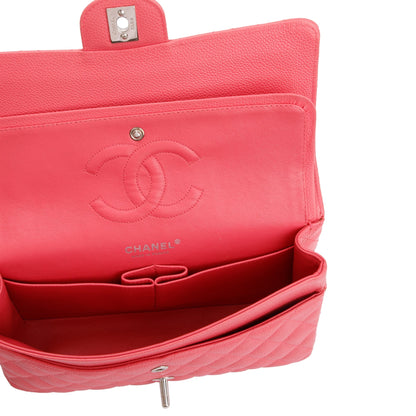 Chanel Pink Caviar Leather Classic Medium Double Flap Bag
