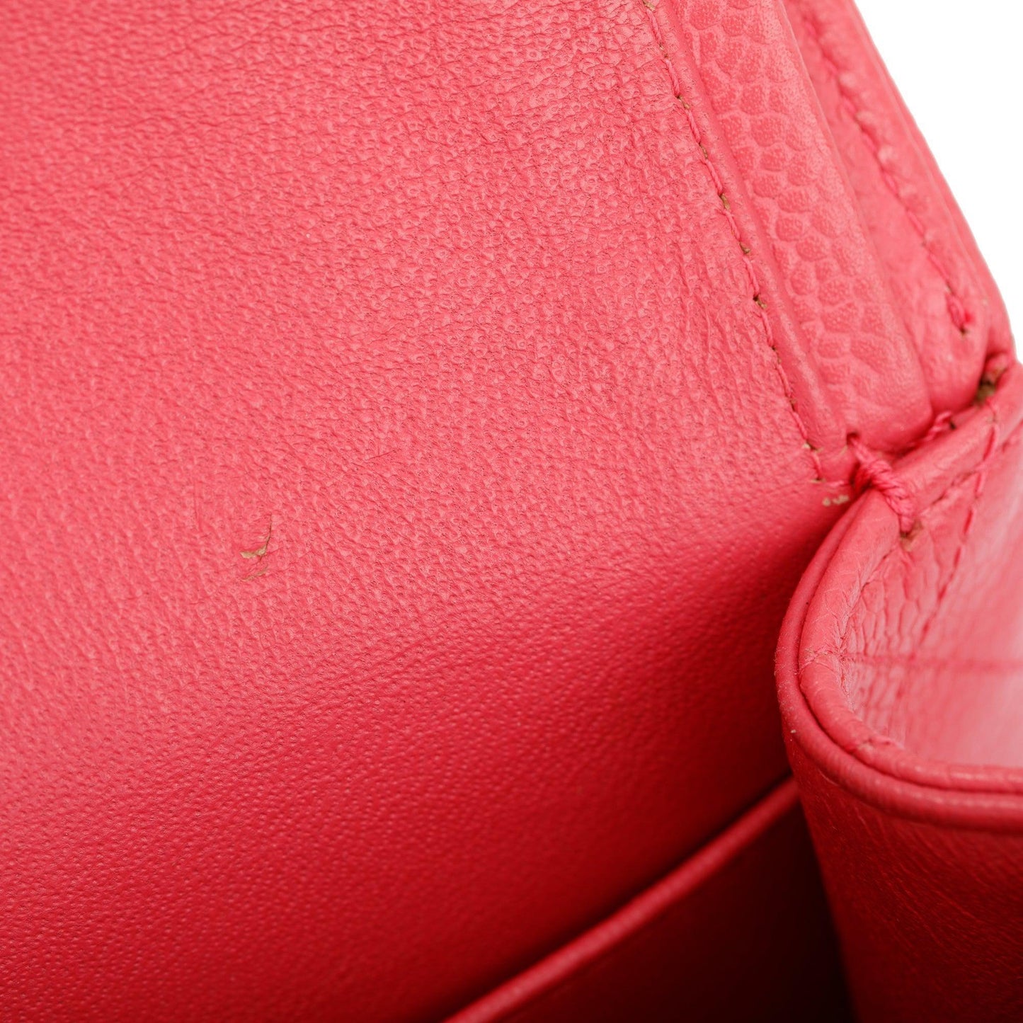 Chanel Pink Caviar Leather Classic Medium Double Flap Bag