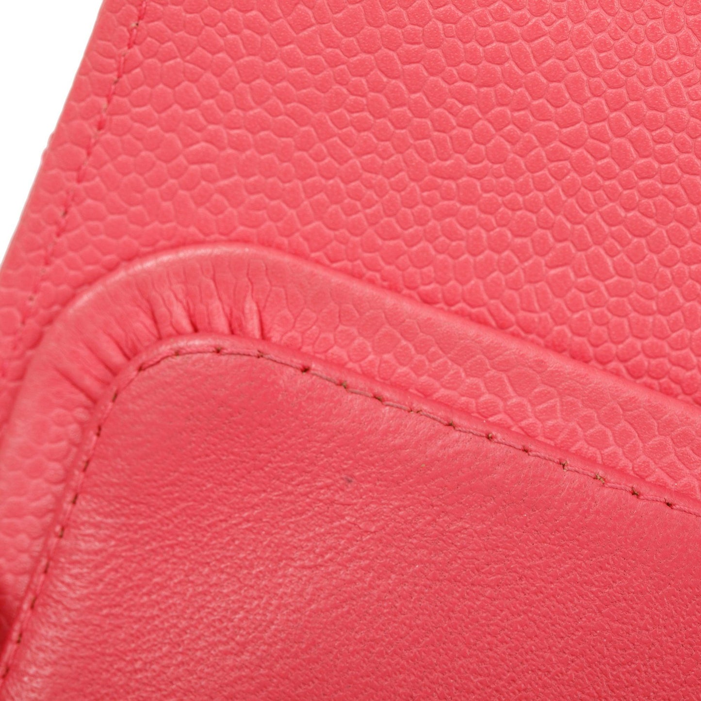 Chanel Pink Caviar Leather Classic Medium Double Flap Bag