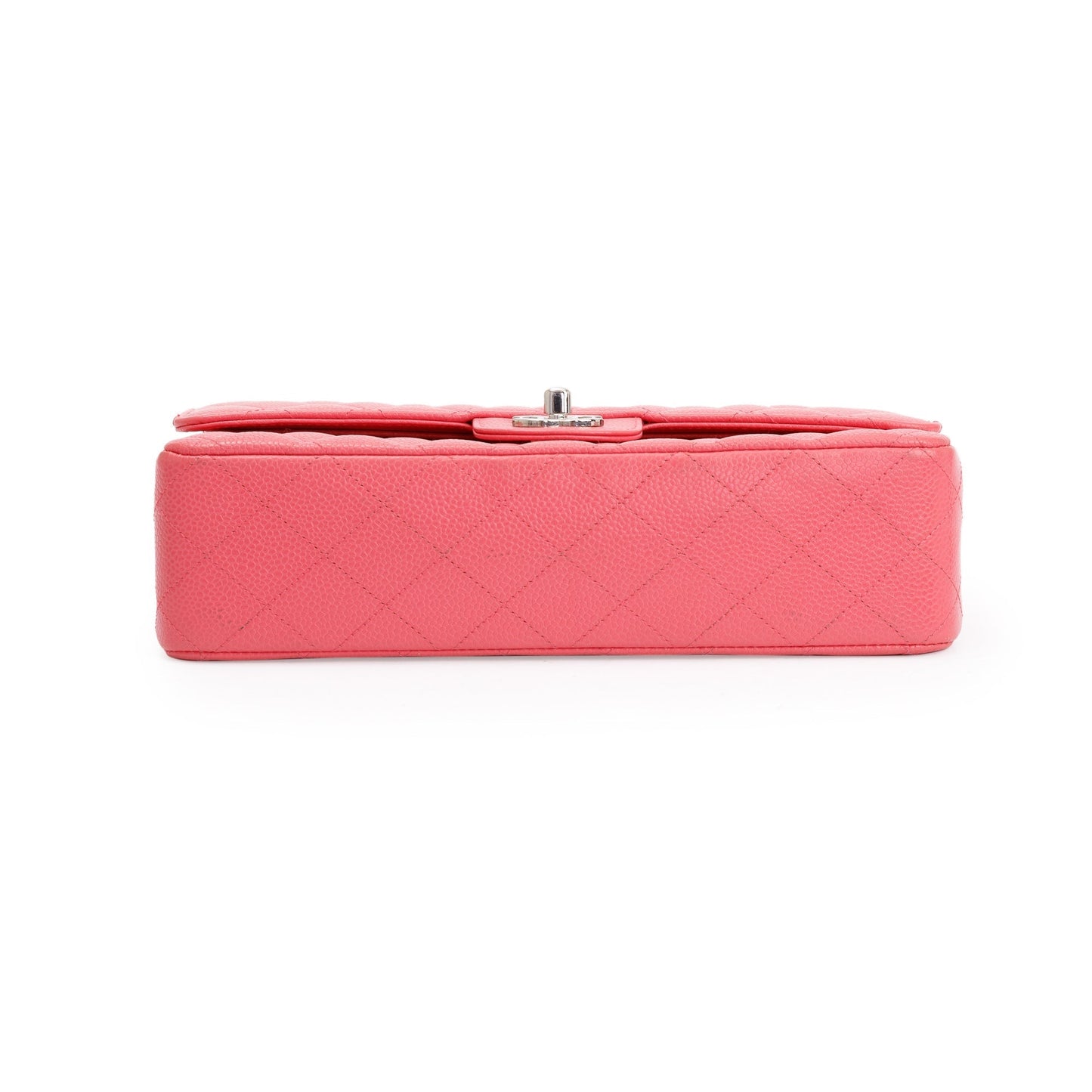 Chanel Pink Caviar Leather Classic Medium Double Flap Bag