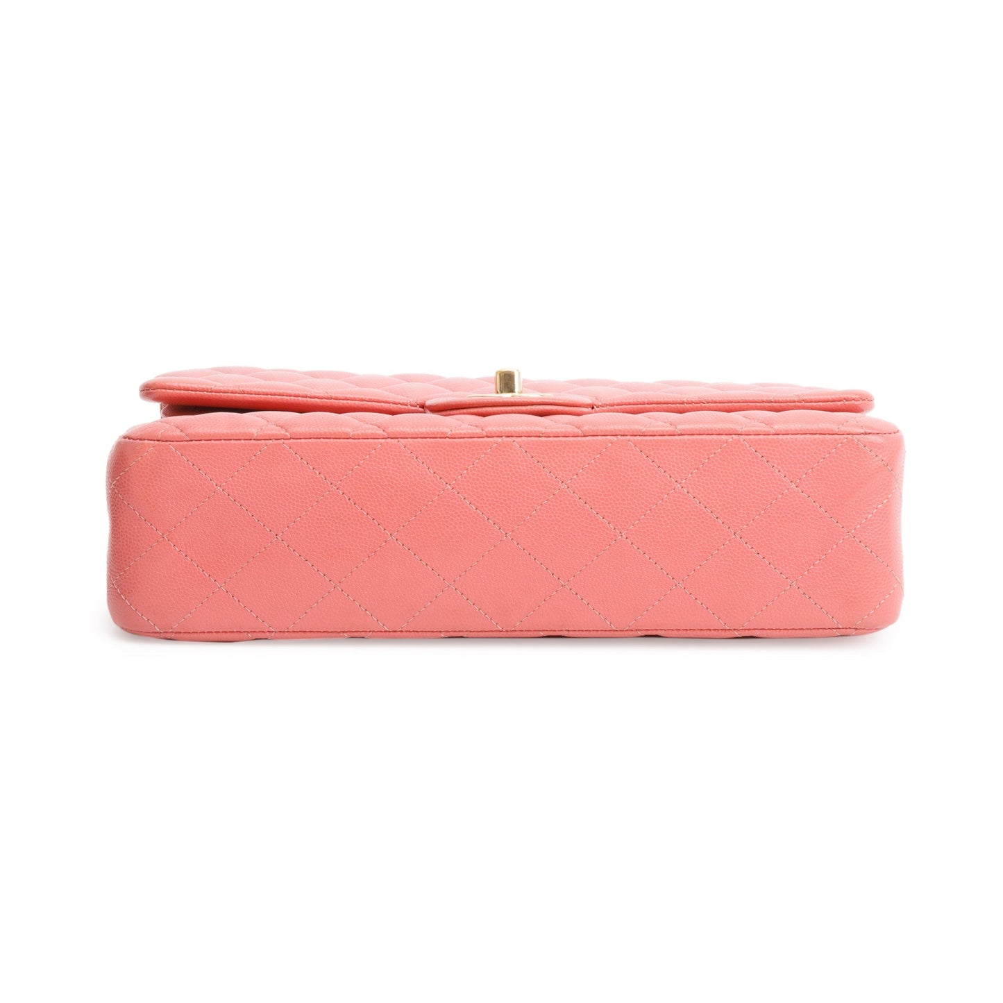 Chanel Pink Caviar Leather Classic Medium Double Flap Bag