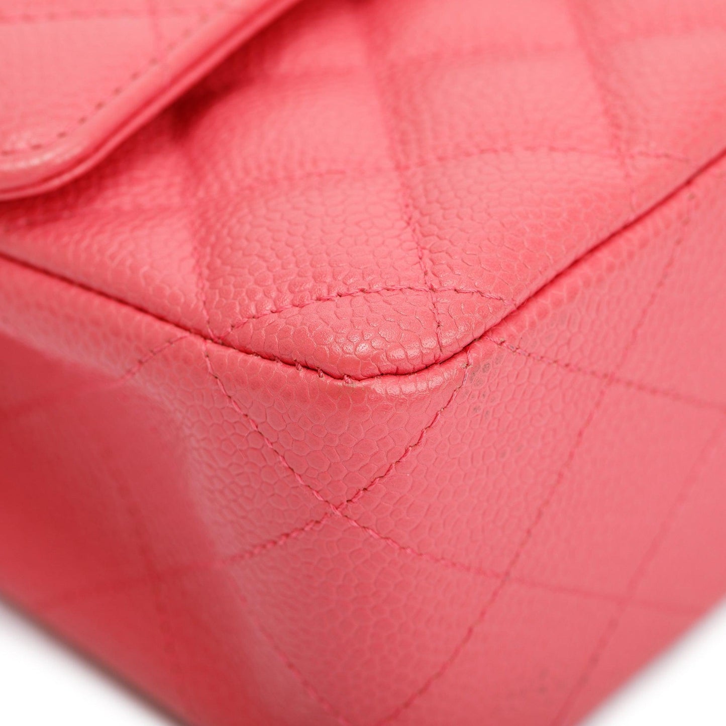 Chanel Pink Caviar Leather Classic Medium Double Flap Bag