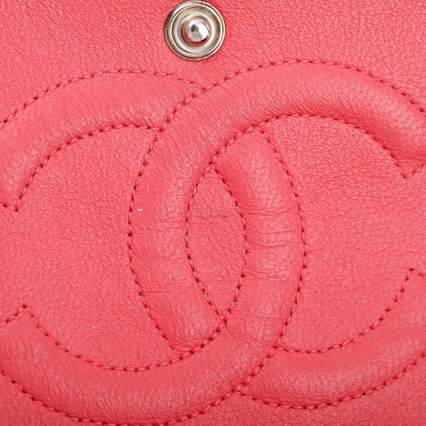 Chanel Pink Caviar Leather Classic Medium Double Flap Bag