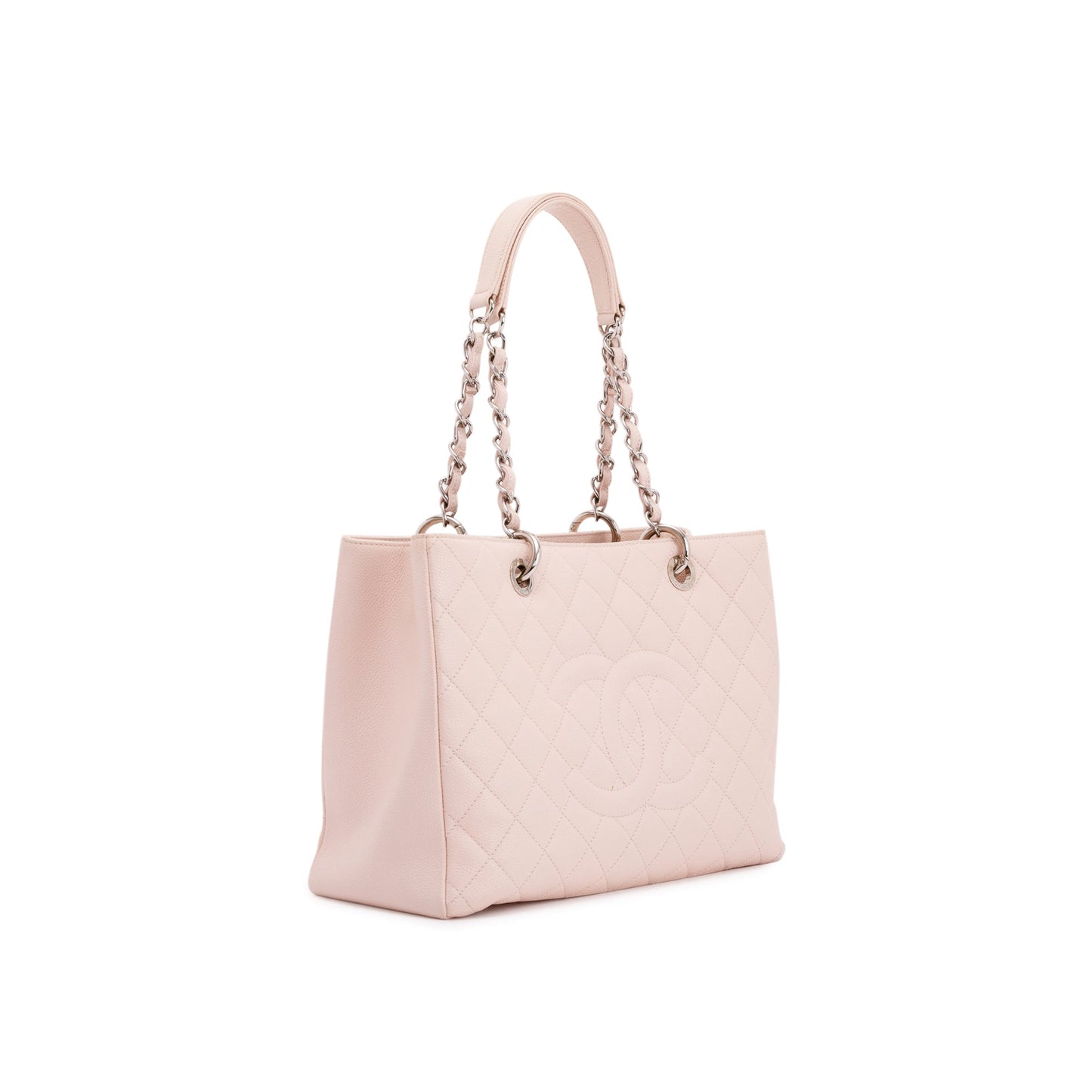 Chanel Pink Caviar Leather Grand Shopping Tote (GST)