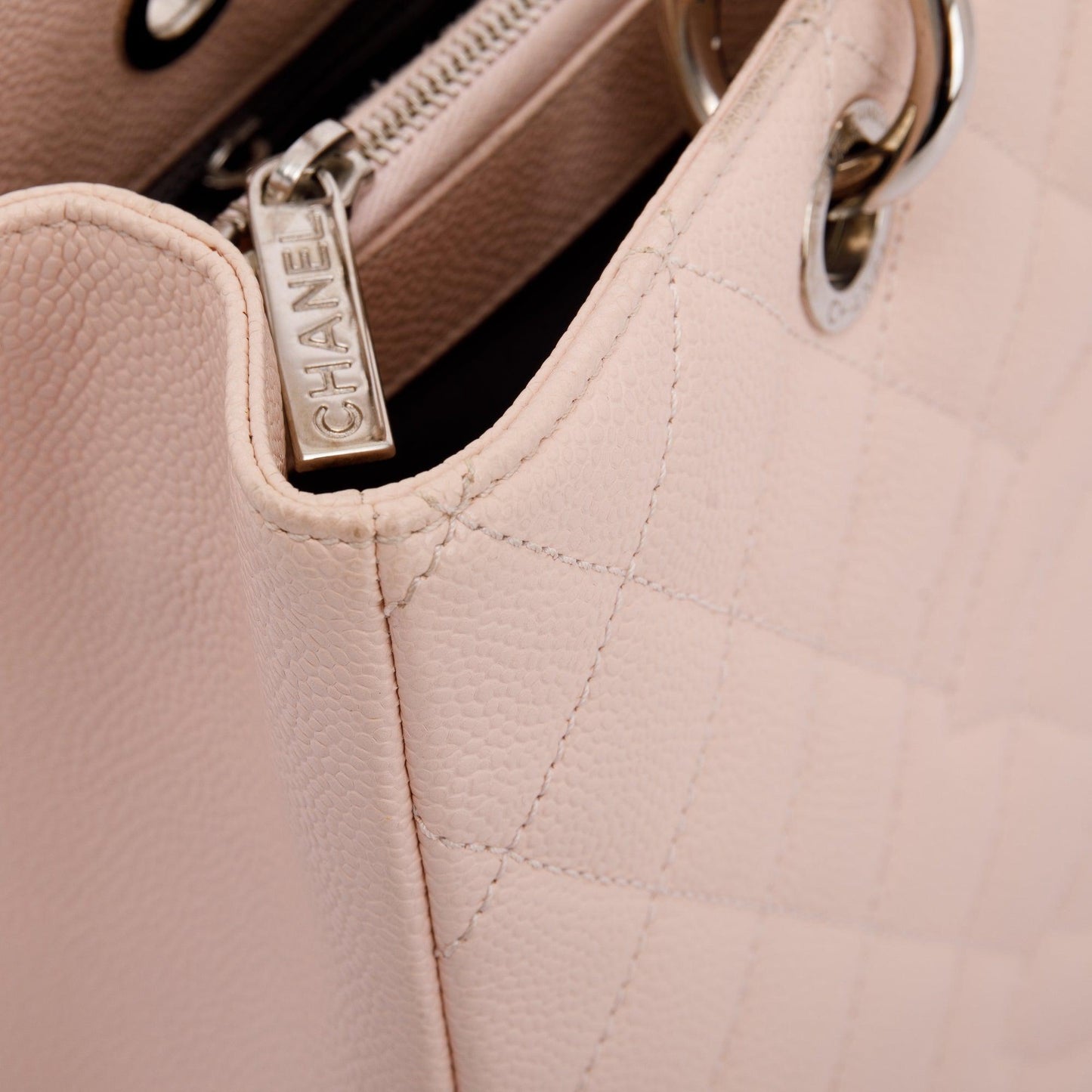 Chanel Pink Caviar Leather Grand Shopping Tote (GST)