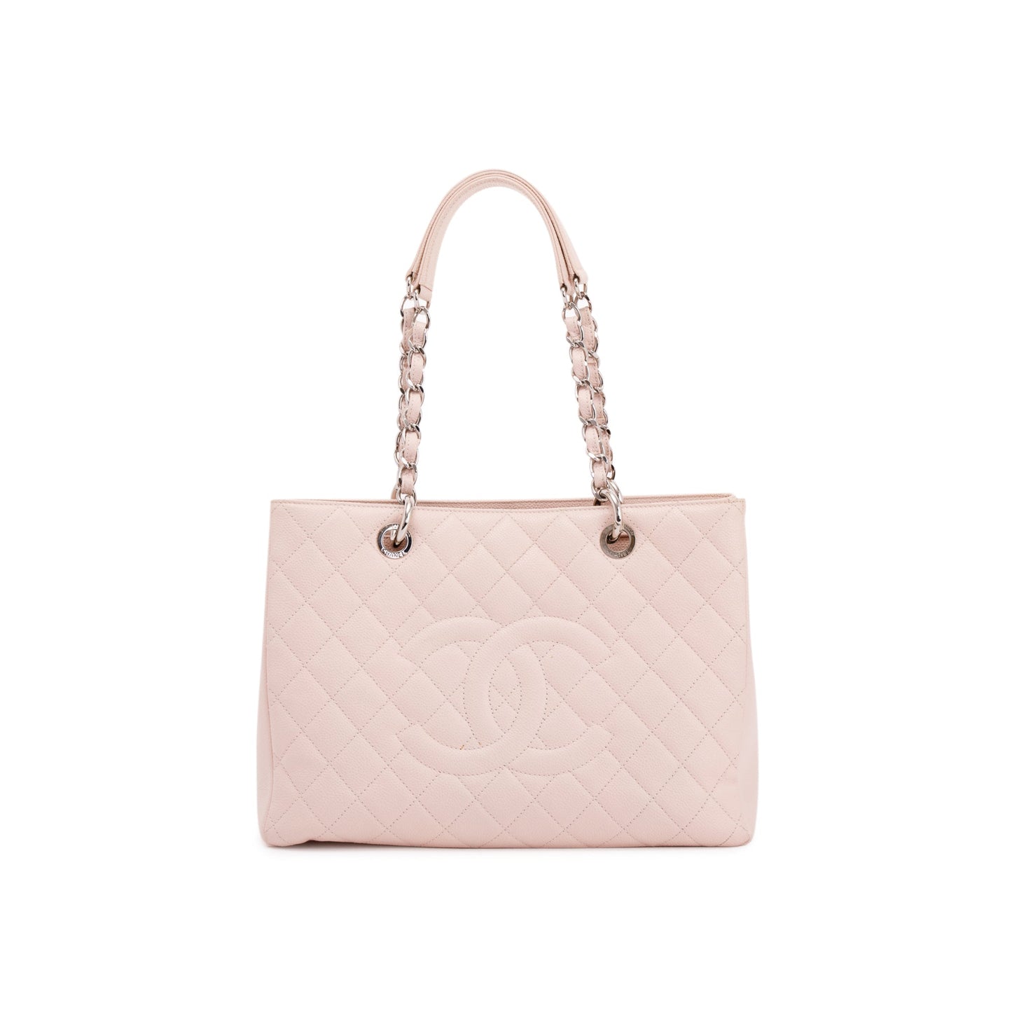 Chanel Pink Caviar Leather Grand Shopping Tote (GST)