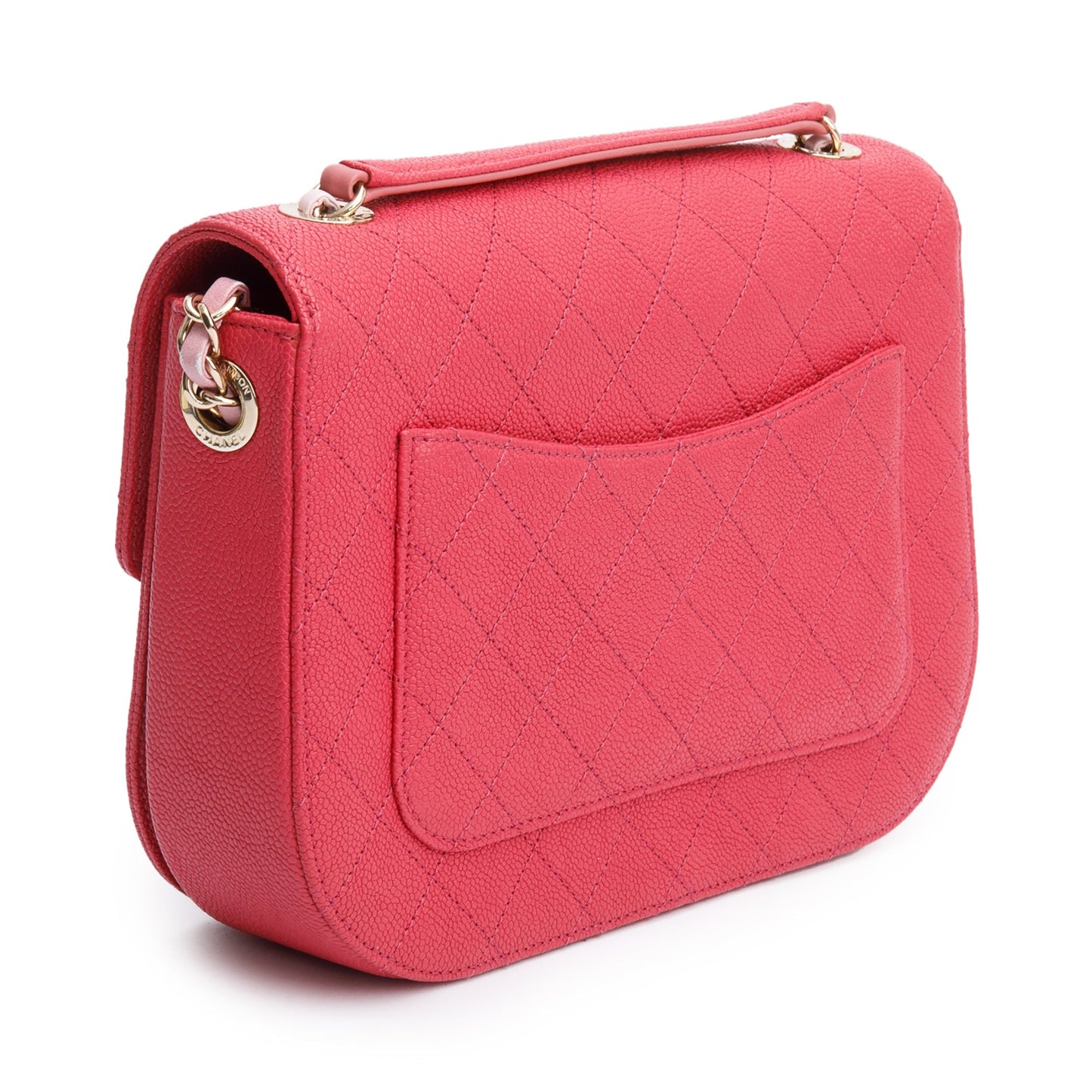 Chanel Pink Caviar Paris-Cuba Thread Around Flap Bag