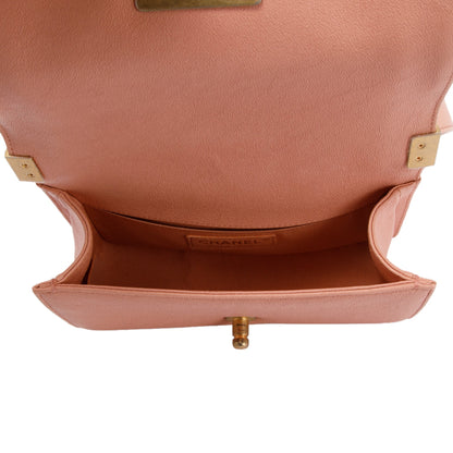Chanel Pink Caviar Small Boy Bag