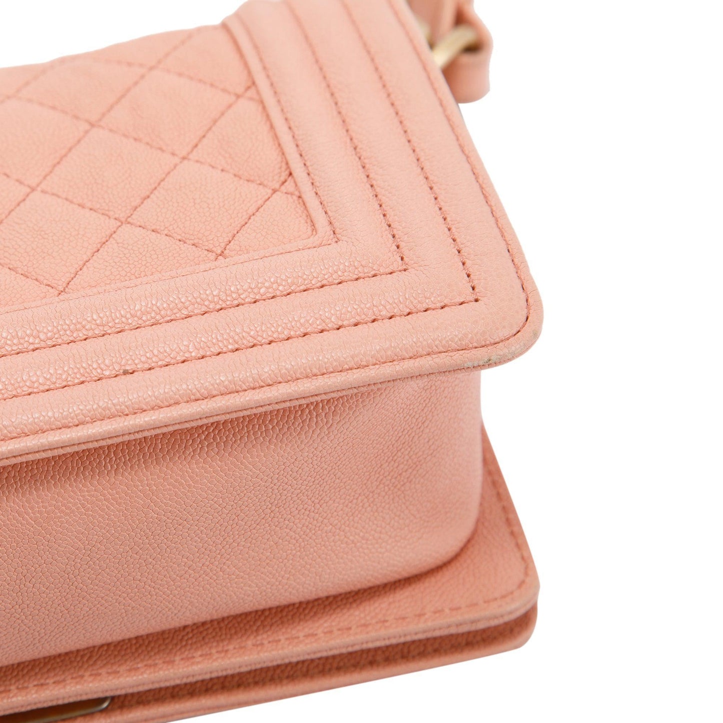 Chanel Pink Caviar Small Boy Bag