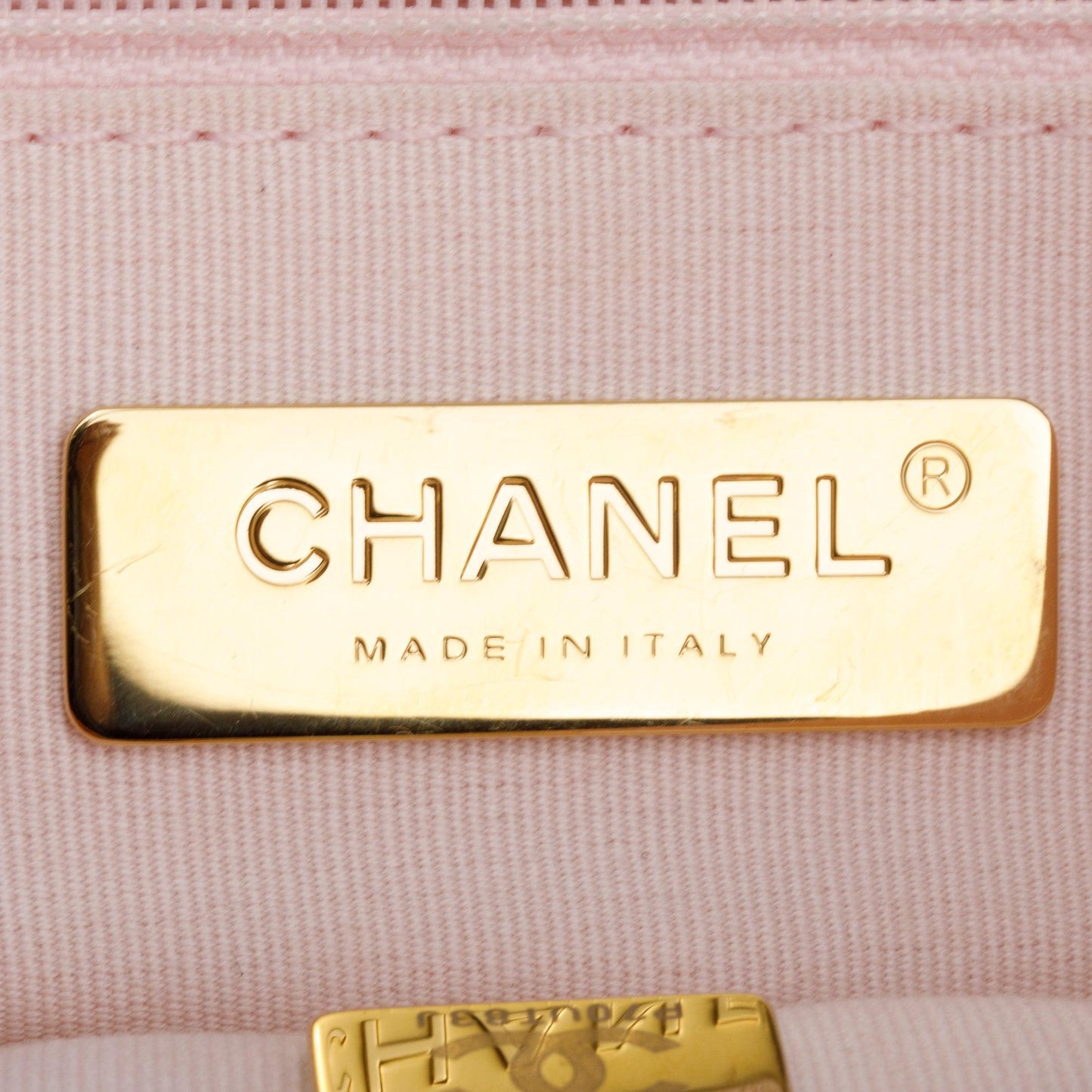 Chanel Pink Lambskin Leather Large 19 Flap Bag