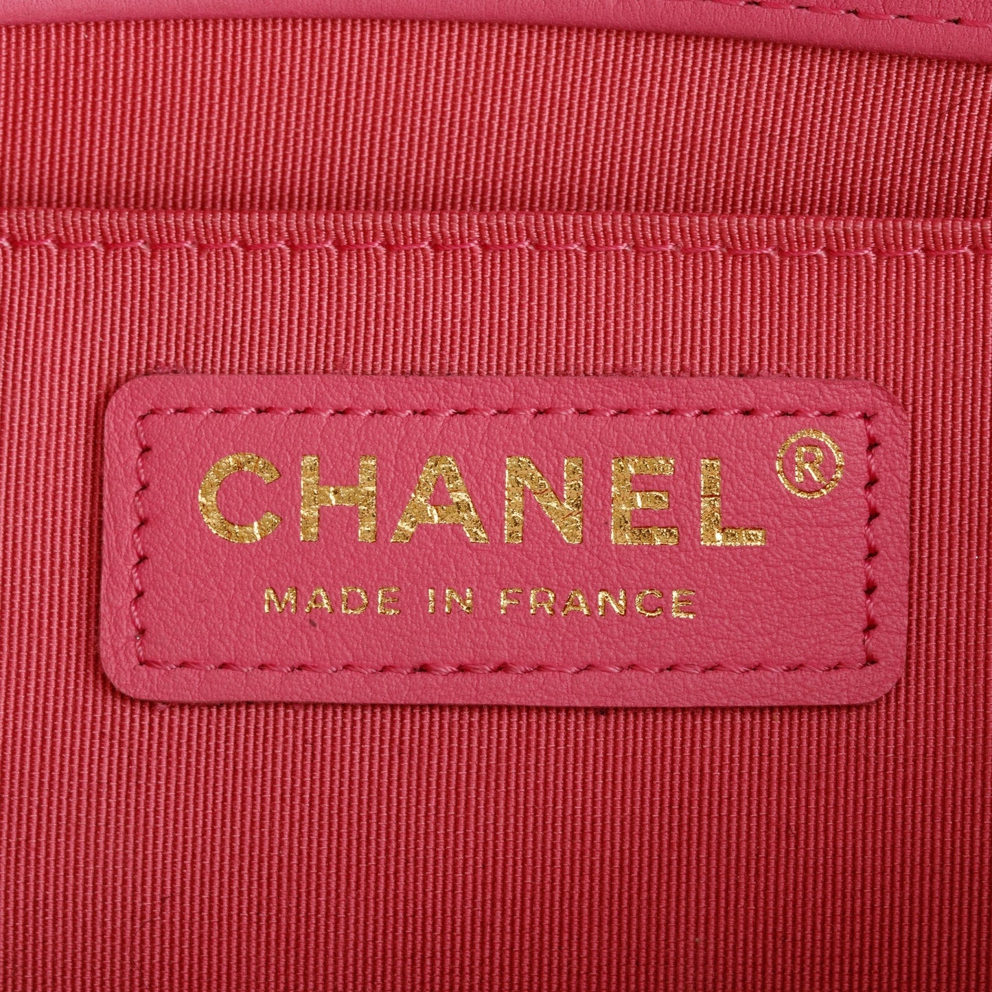 Chanel Pink Lambskin Medium Boy Bag