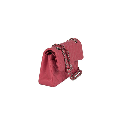 Chanel Pink Lambskin Small Classic Double Flap Bag
