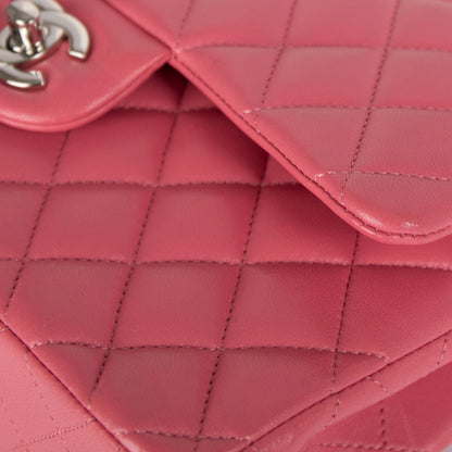 Chanel Pink Lambskin Small Classic Double Flap Bag