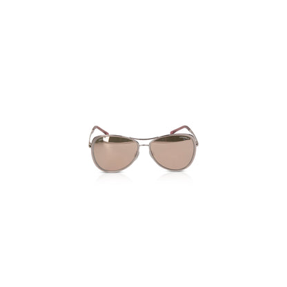 Chanel Pink Mirrored Pilot Sunglasses