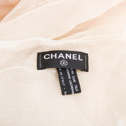 Chanel Pink Multicolor Ombre CC Logo Cashmere Silk Scarf
