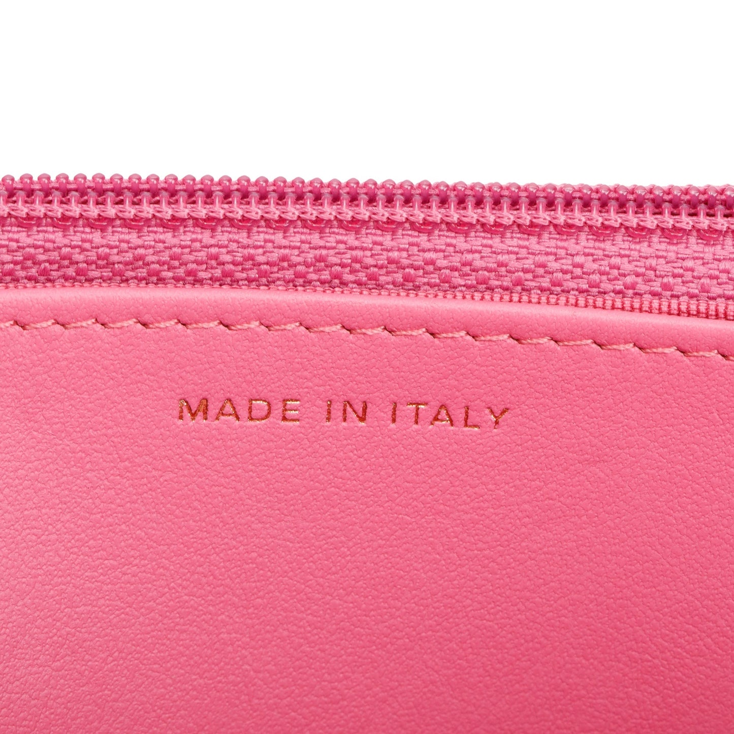 Chanel Pink Quilted Caviar Leather Classic Wallet on Chain