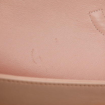Chanel Pink Quilted Lambskin Classic Medium Double Flap Bag