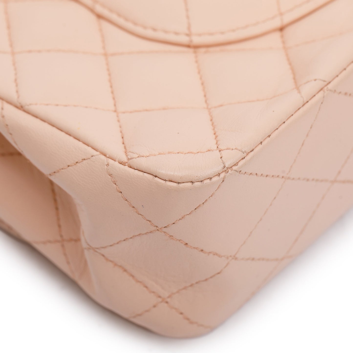 Chanel Pink Quilted Lambskin Classic Medium Double Flap Bag