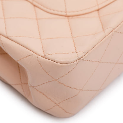 Chanel Pink Quilted Lambskin Classic Medium Double Flap Bag