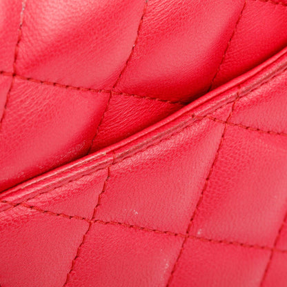 Chanel Pink Quilted Lambskin Leather Classic Square Mini Flap Bag