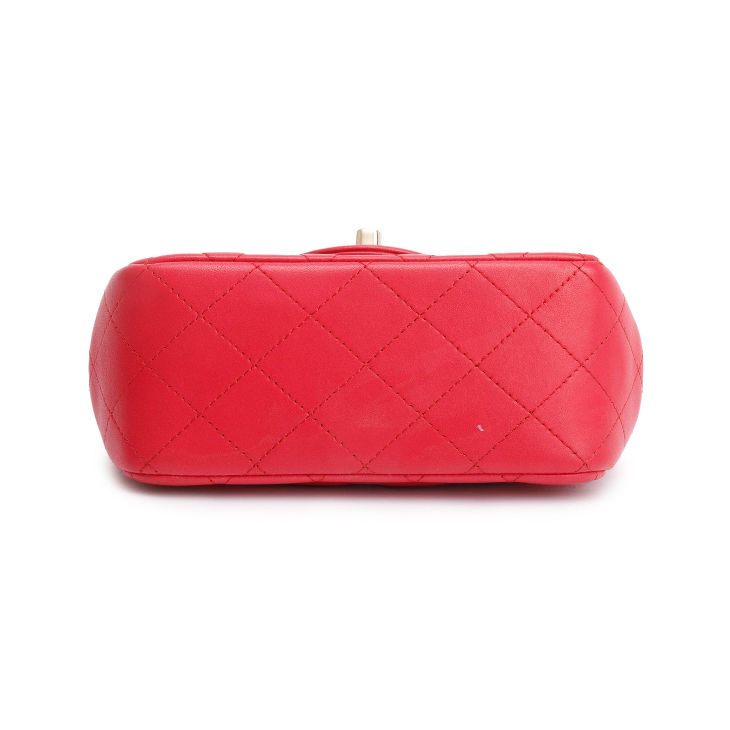 Chanel Pink Quilted Lambskin Leather Classic Square Mini Flap Bag