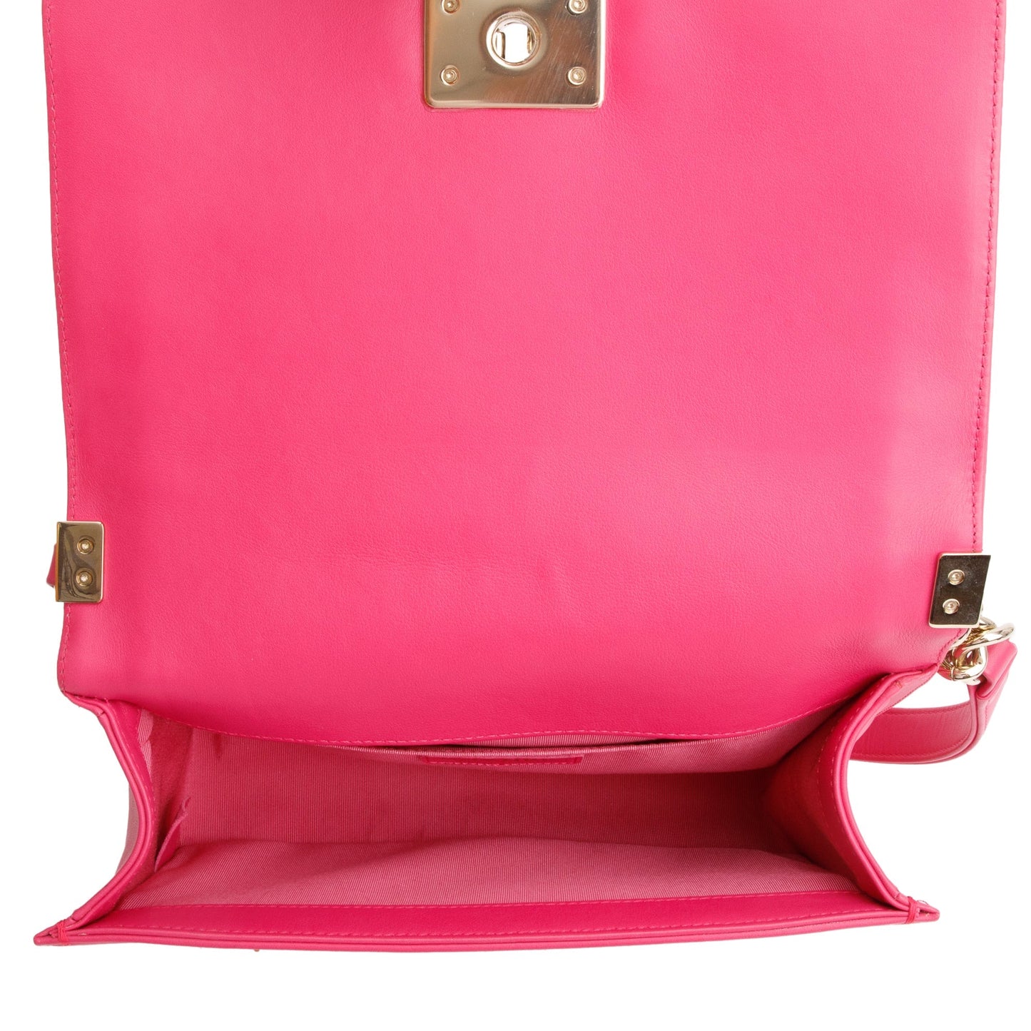 Chanel Pink Quilted Lambskin Leather Medium Boy Bag