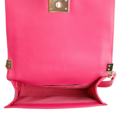 Chanel Pink Quilted Lambskin Leather Medium Boy Bag
