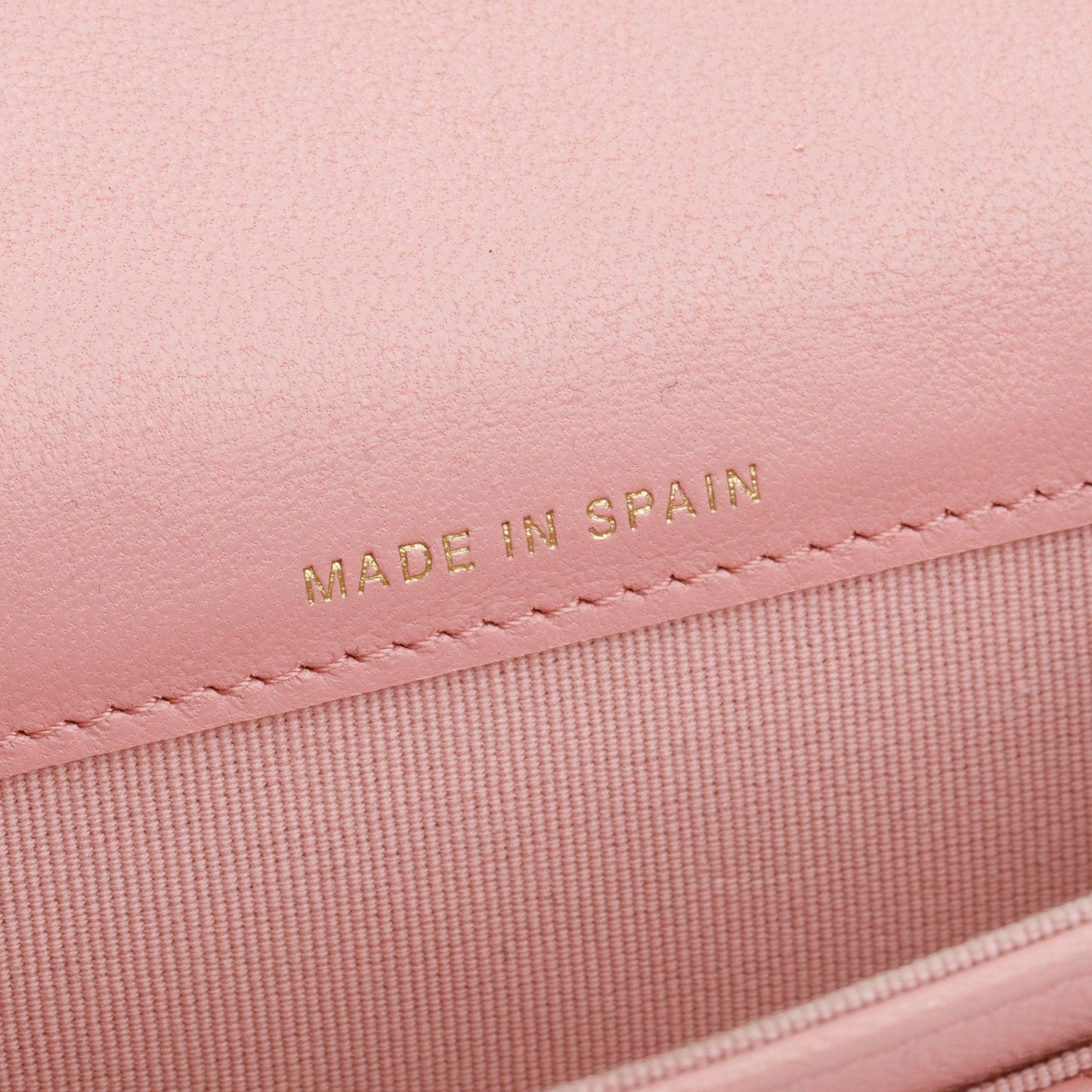 Chanel Pink Quilted Leather 19 Flap Card Holder