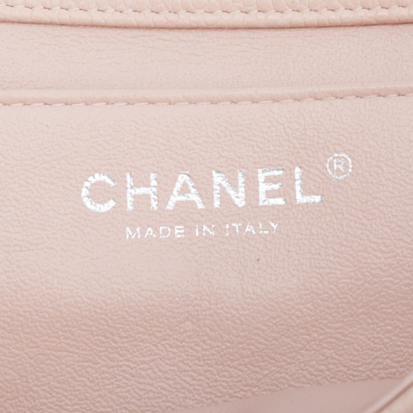 Chanel Pink Quilted Leather Clutch with Chain Flap