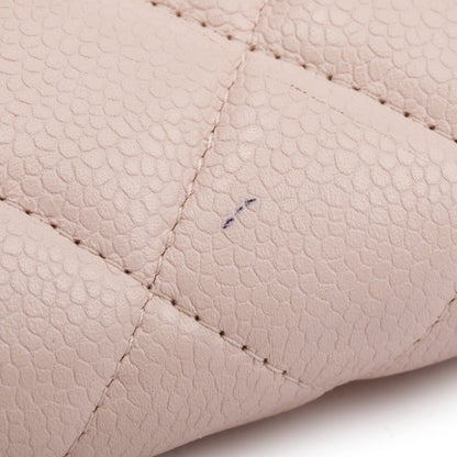 Chanel Pink Quilted Leather Clutch with Chain Flap