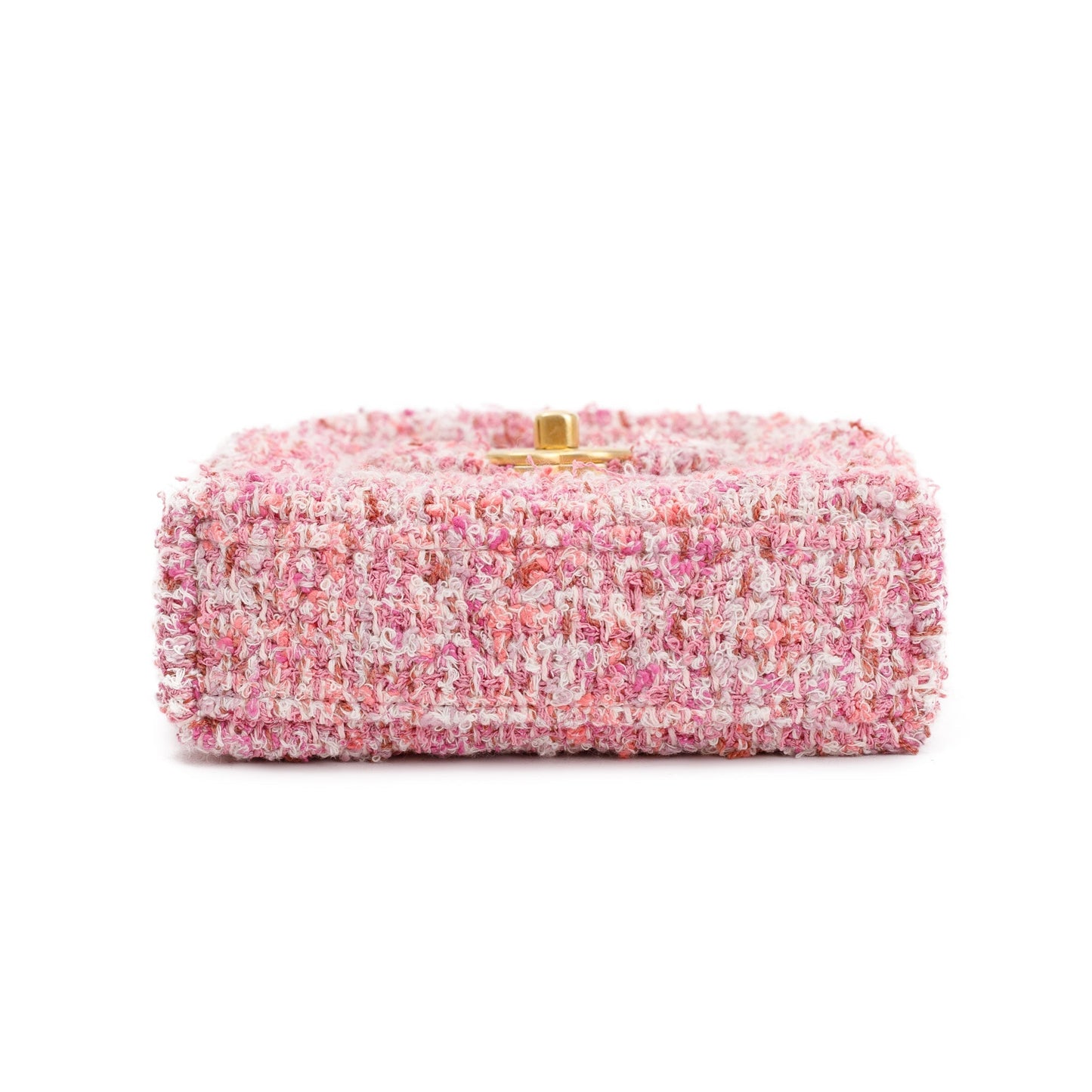 Chanel Pink Tweed Nano Kelly Shopper
