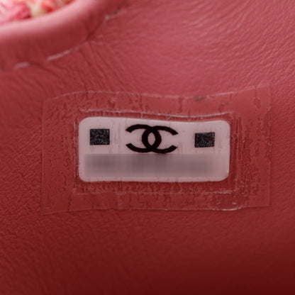 Chanel Pink Tweed Nano Kelly Shopper