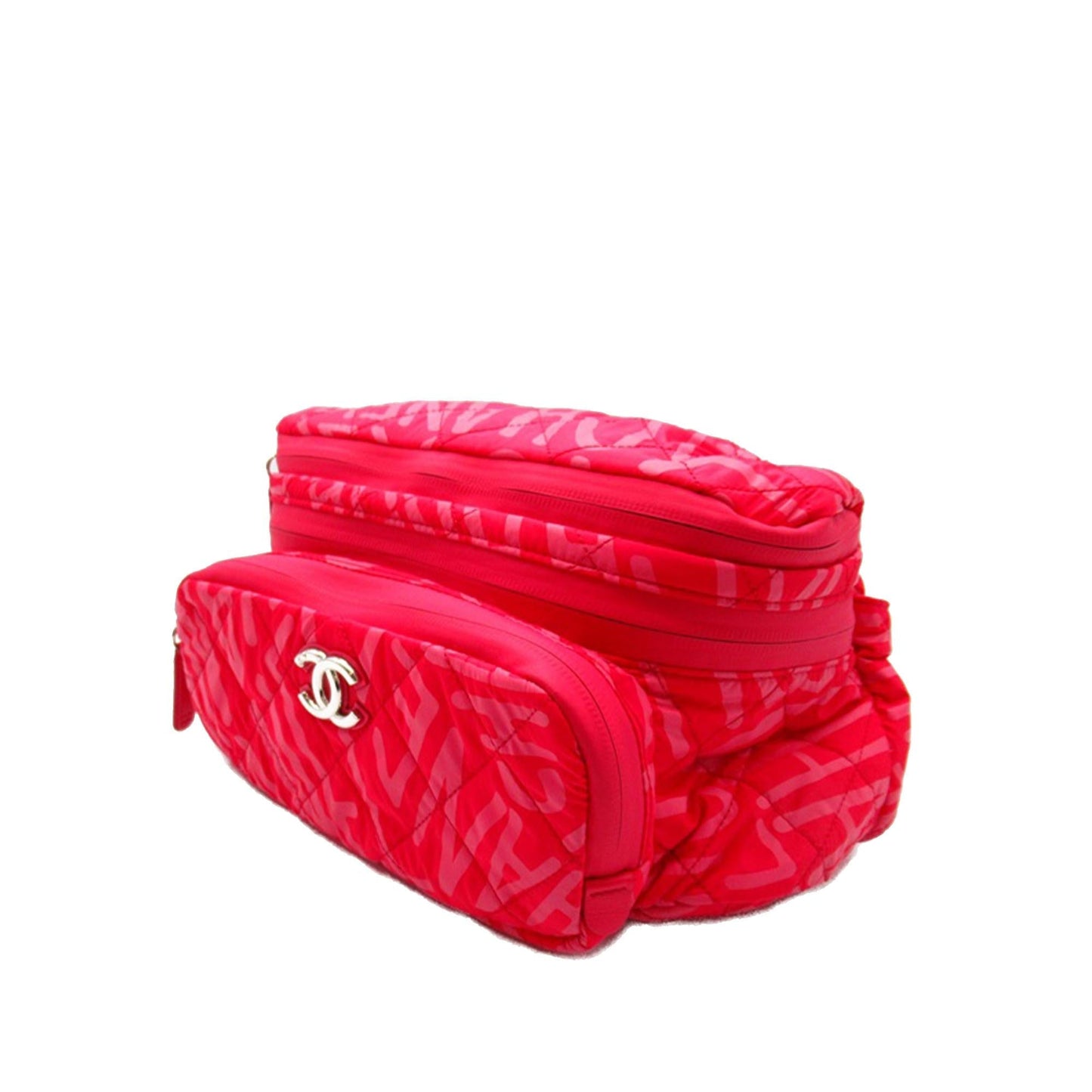 Chanel Printed Nylon Coco Neige Convertible Backpack (SHG-eS0Mxe)